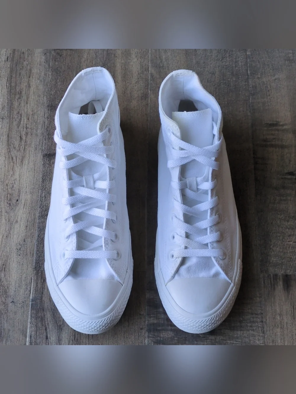 Converse Mens Chuck Taylor All Star High 1U646F White Size 8 - Picture 5 of 10